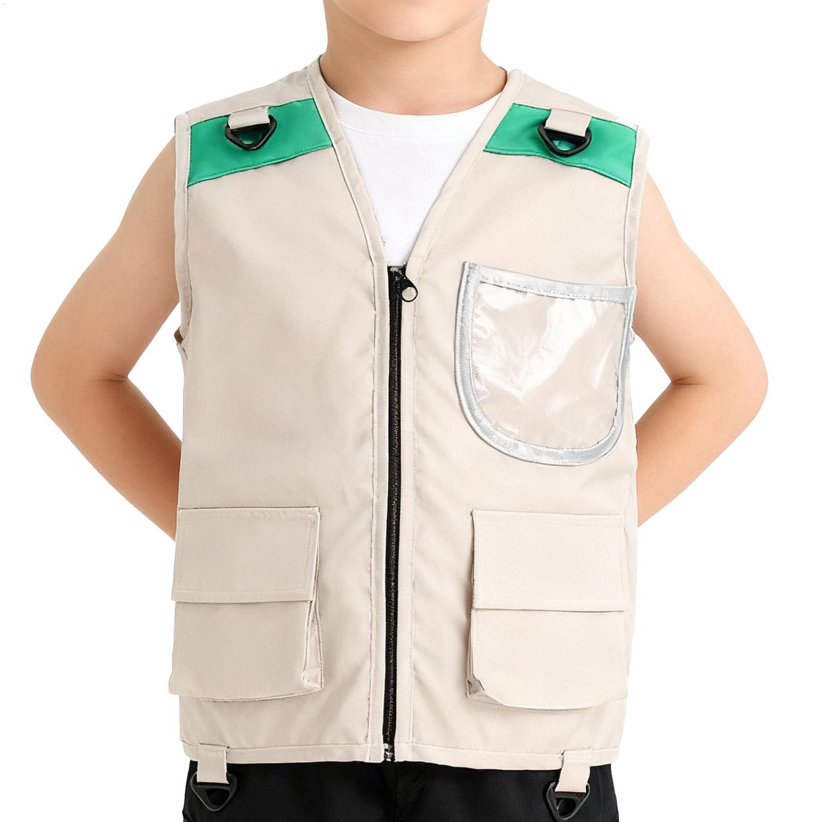 Outdoor Adventure With Kids - Kids Explorer Vest Costume Safari Cargo