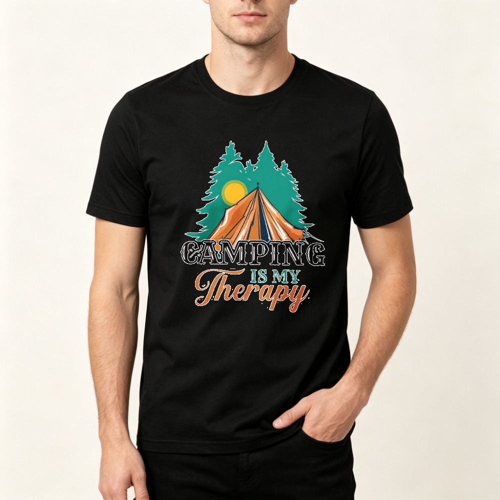 Outdoor Adventure Therapy - Camping Is My Therapy T Shirt