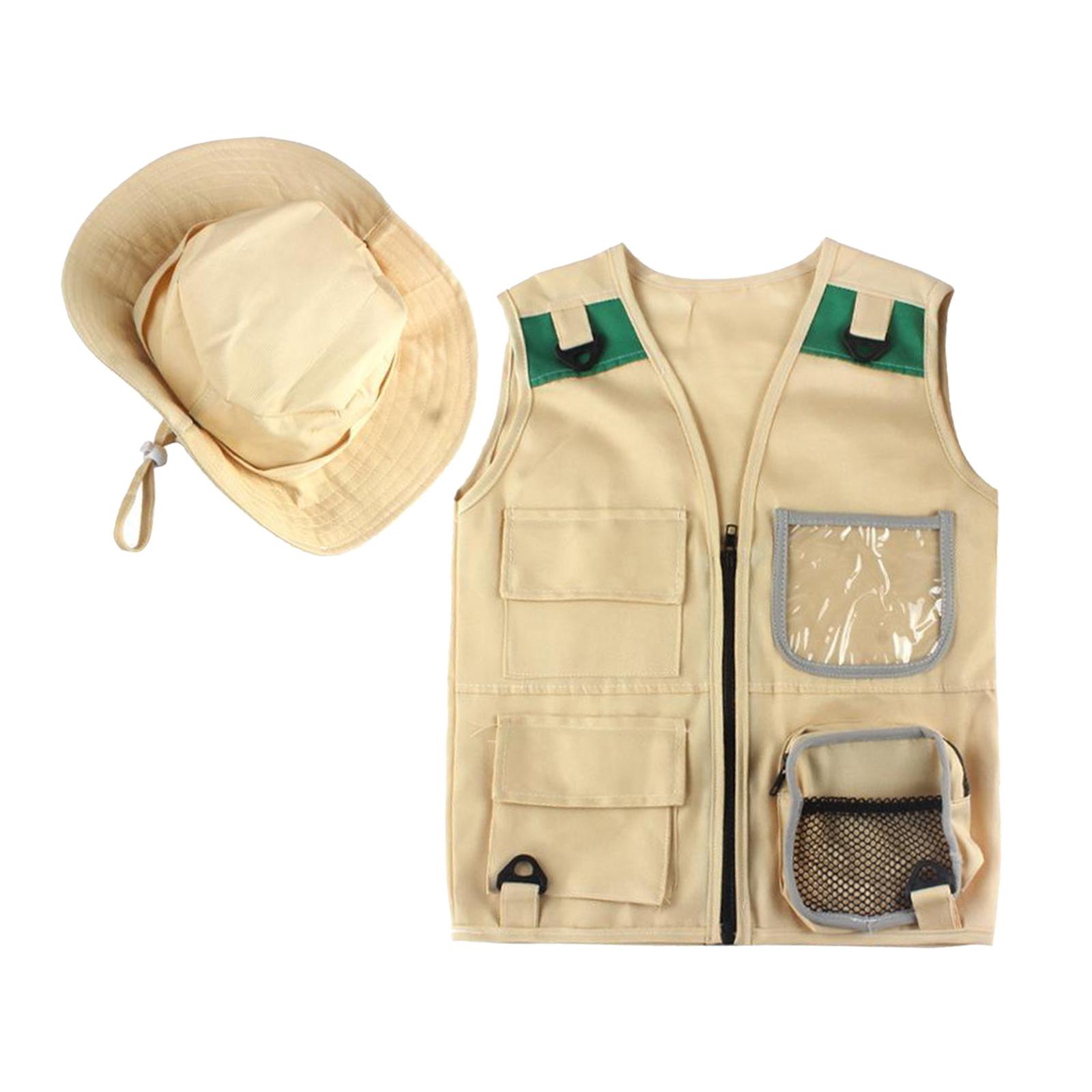 Outdoor Adventure Kit For Boys - Safari Kids Outdoor Explorer Kit,Cargo Vest