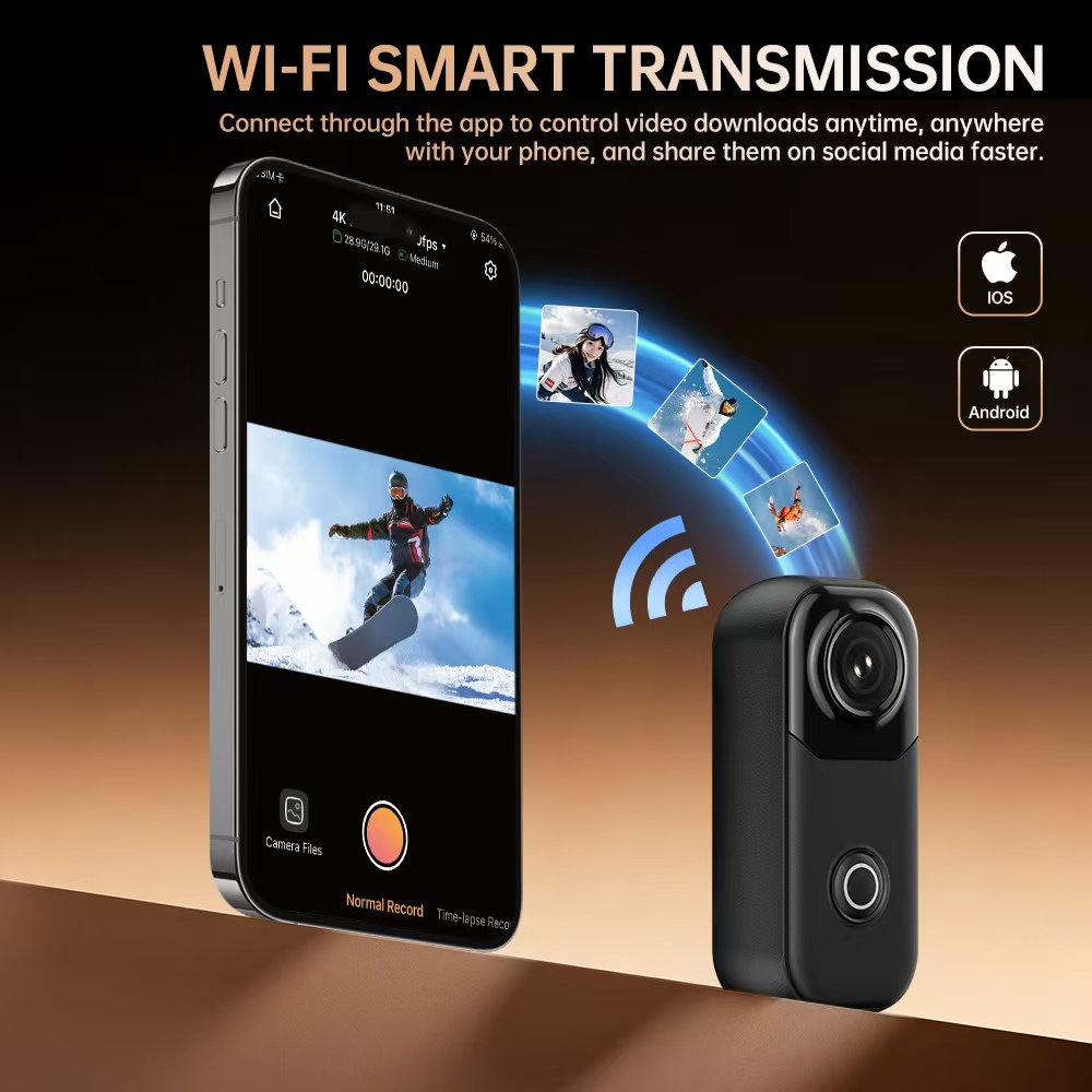 Mini 4K Action Camera Hands-Fr - Outdoor Adventure Videos recension och pris