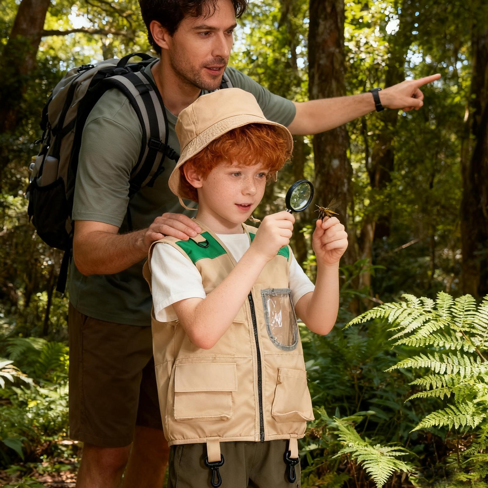 Kids Explorer Vest and Hat Hal - Outdoor Adventure Kit For Boys recension och pris