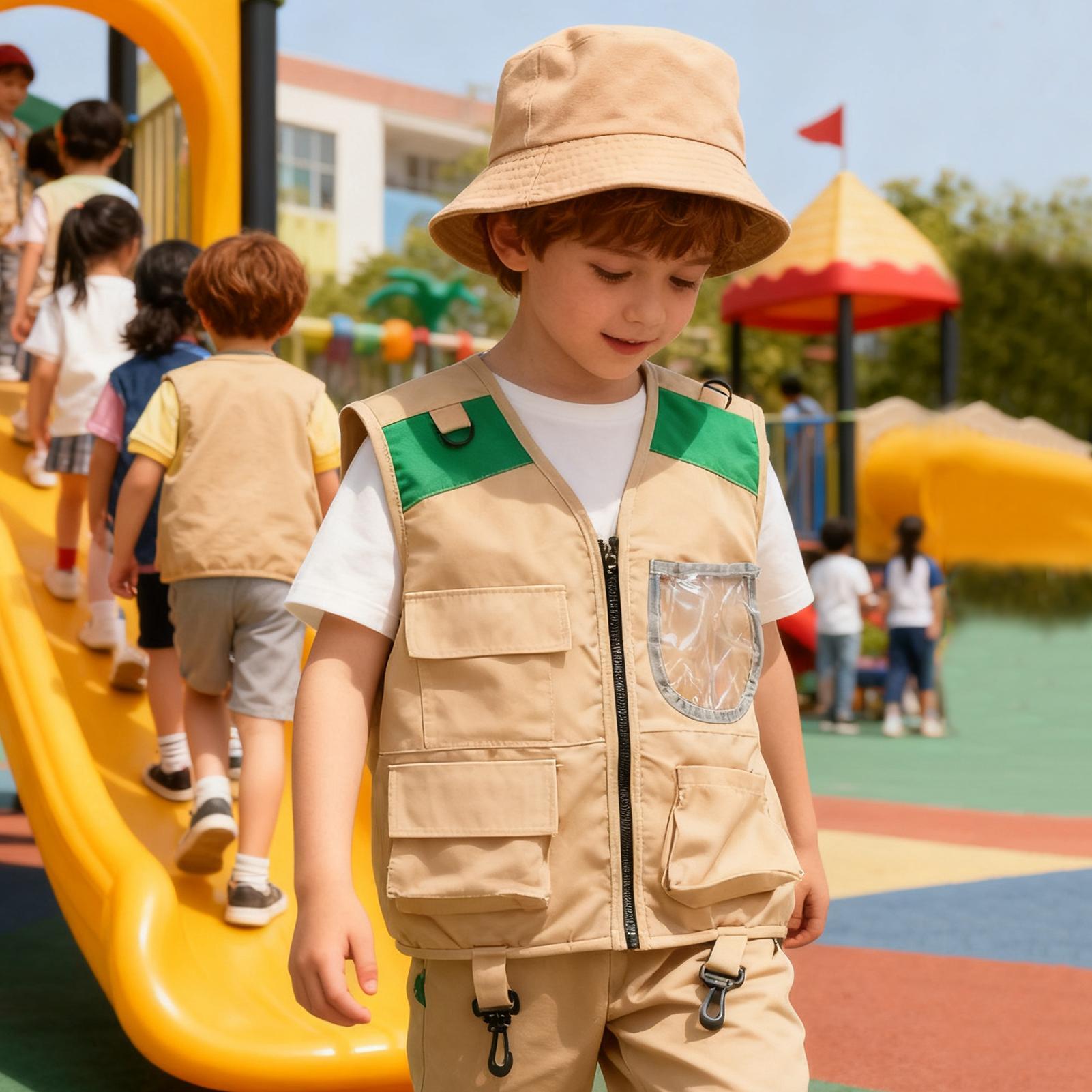 Kids Explorer Vest and Hat Hal - Outdoor Adventure Kit For Boys recension och pris