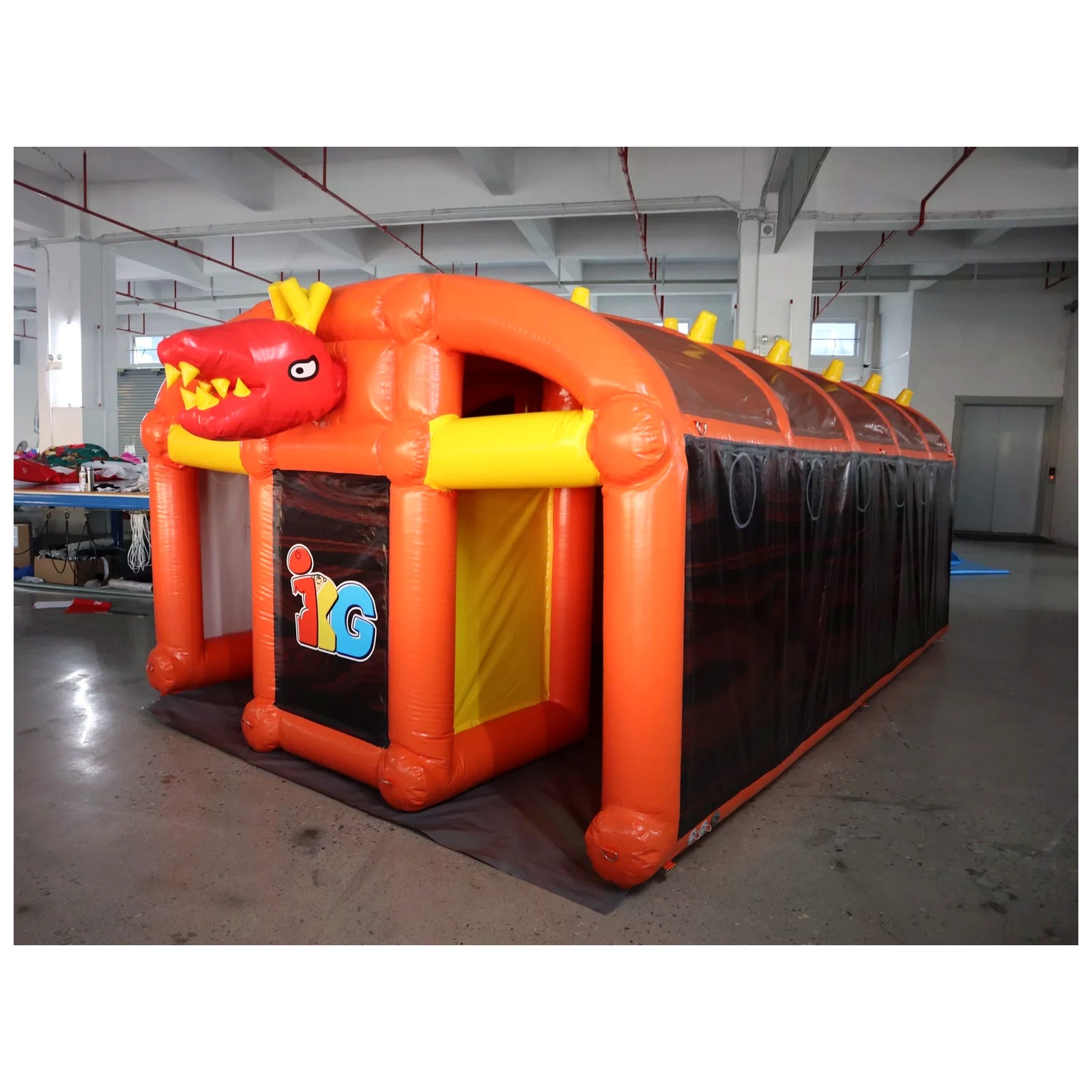 Large Orange Inflatable Maze 3 - Outdoor Adventure Kids Party recension och pris