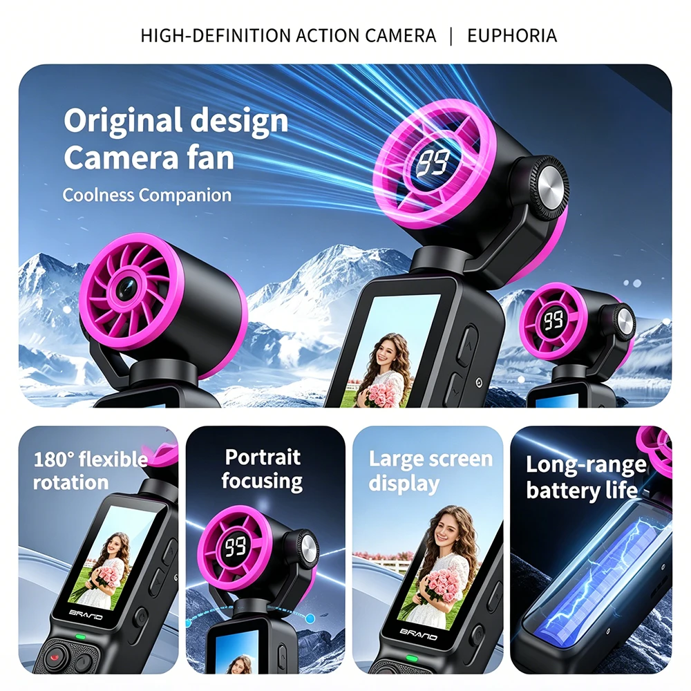 Pocket Fan Action Camera Focus - Outdoor Adventure Videos recension och pris