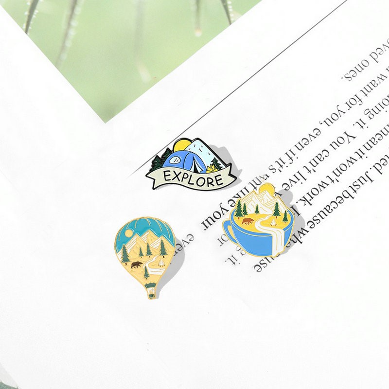 Camping Adventure Enamel Pins  - Outdoor Adventure With Kids recension och pris