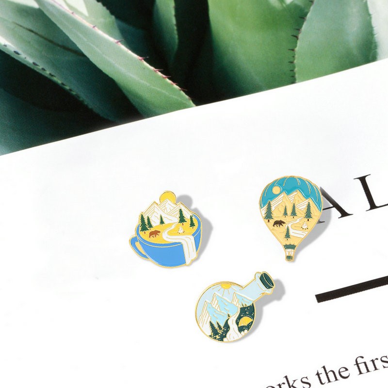 Camping Adventure Enamel Pins  - Outdoor Adventure With Kids recension och pris