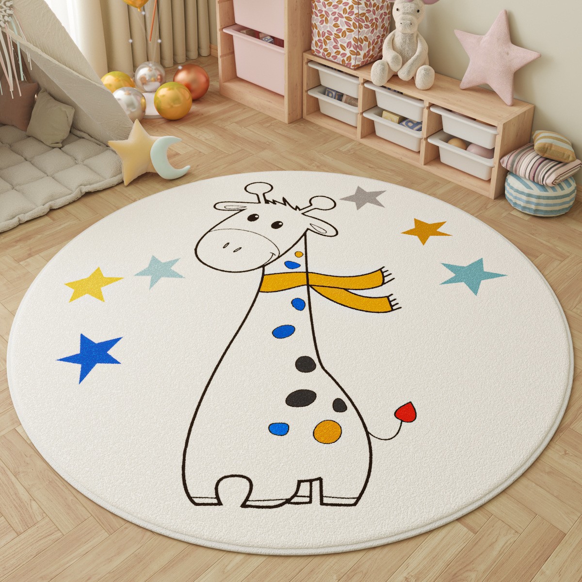 Fun in the Park Kids Round Rug - Outdoor Adventure With Kids recension och pris