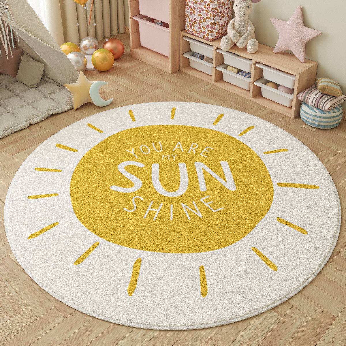 Fun in the Park Kids Round Rug - Outdoor Adventure With Kids recension och pris