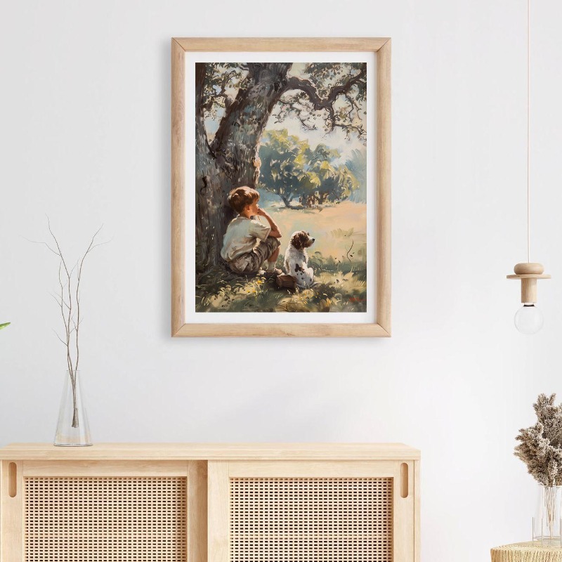 Vintage Boys Room Art Poster B - Outdoor Adventure With Kids recension och pris