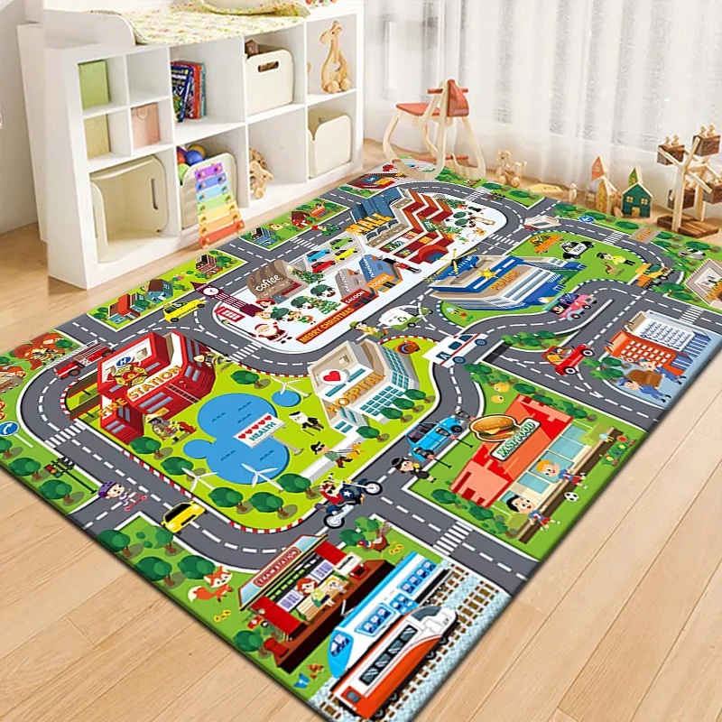 Colorful Kids City Map Play Ma - Outdoor Adventure With Kids recension och pris