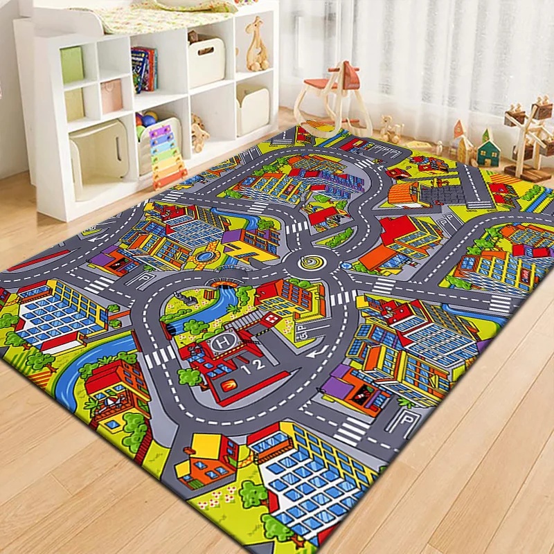 Colorful Kids City Map Play Ma - Outdoor Adventure With Kids recension och pris