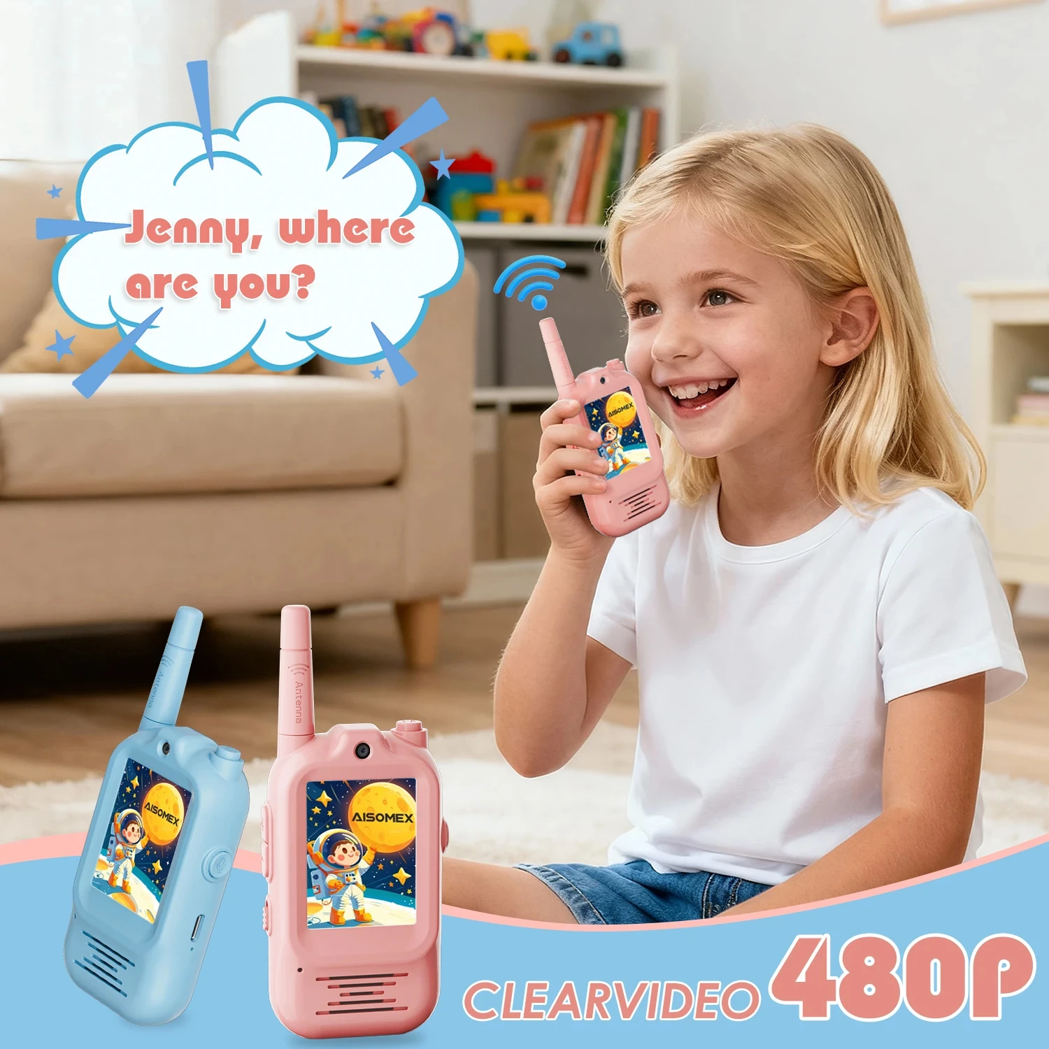 2pcs Kids Video Walkie Talkie  - Outdoor Adventure Videos recension och pris