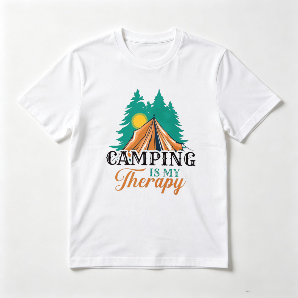 Camping Is My Therapy T Shirt  - Outdoor Adventure Therapy recension och pris