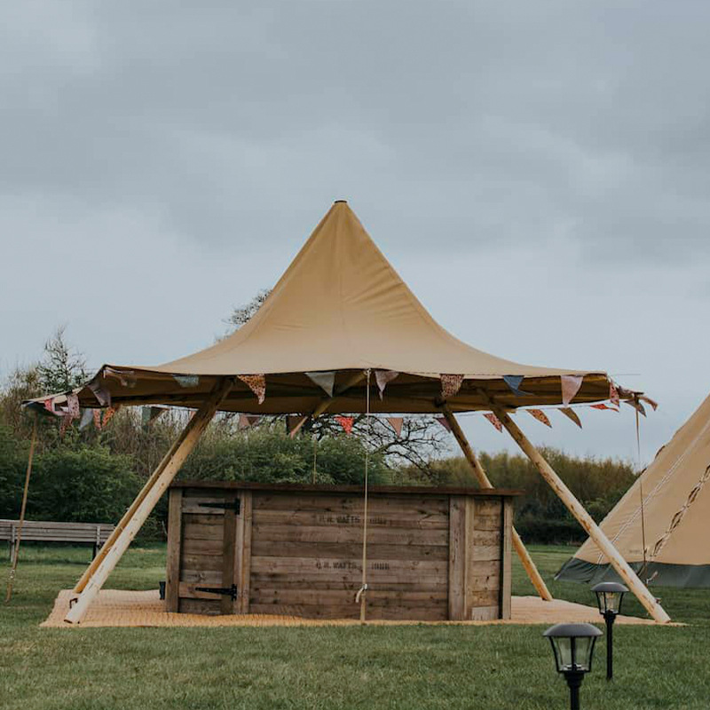 Double Layer Solid Wood Tent,  - Outdoor Adventure Resorts recension och pris