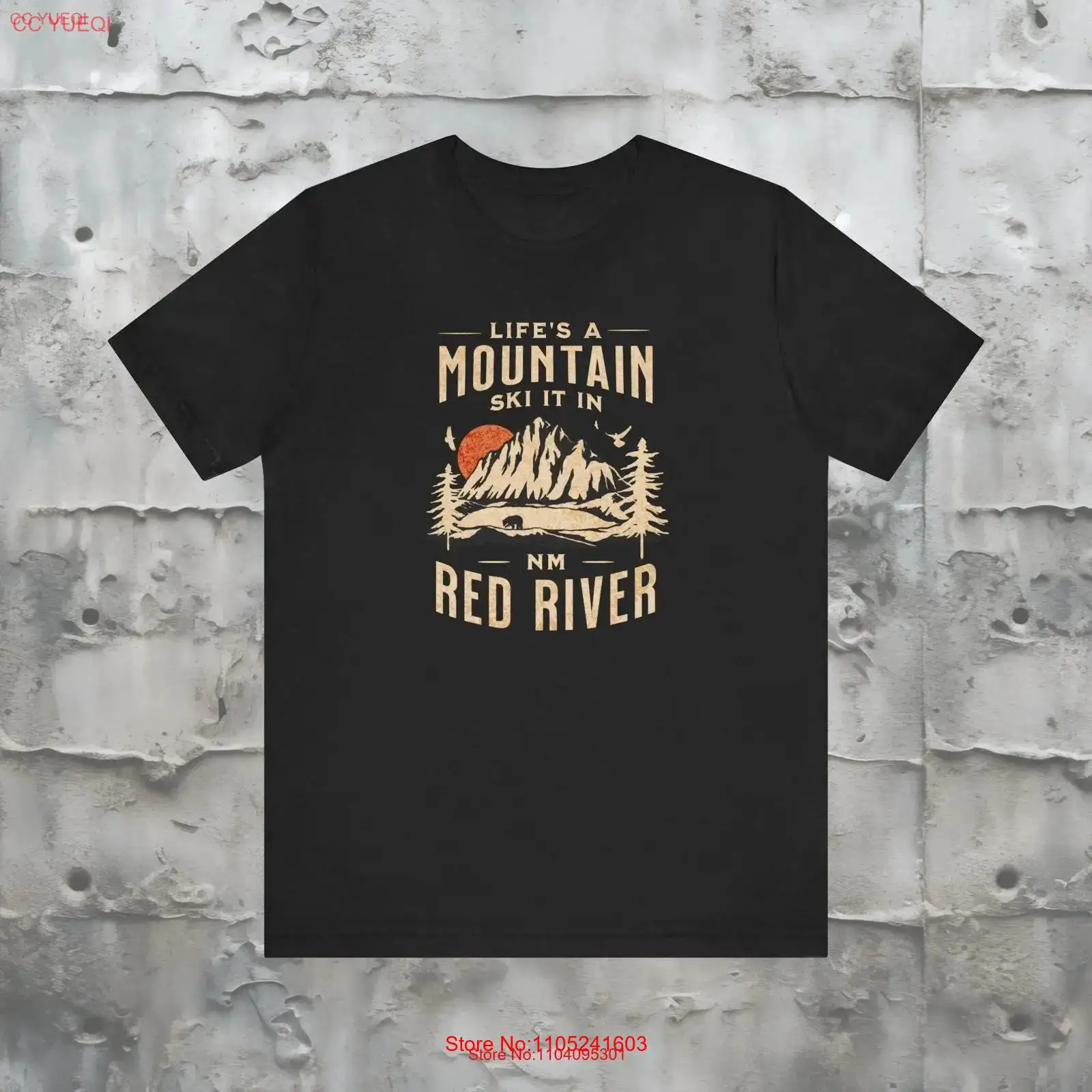 Mountain Skiing T Shirt Red Ri - Outdoor Adventure Resorts recension och pris
