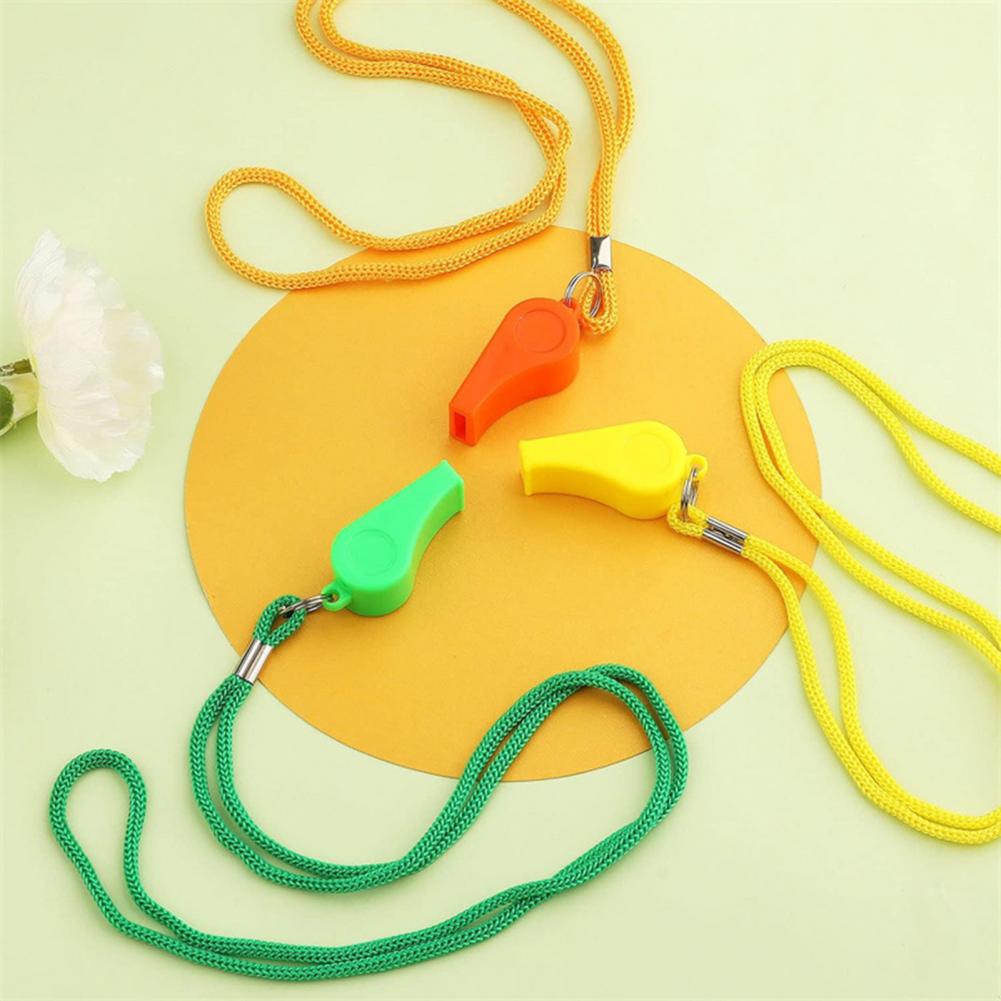 10Pcs Plastic Whistles with La - Emergency Whistle Pea recension och pris